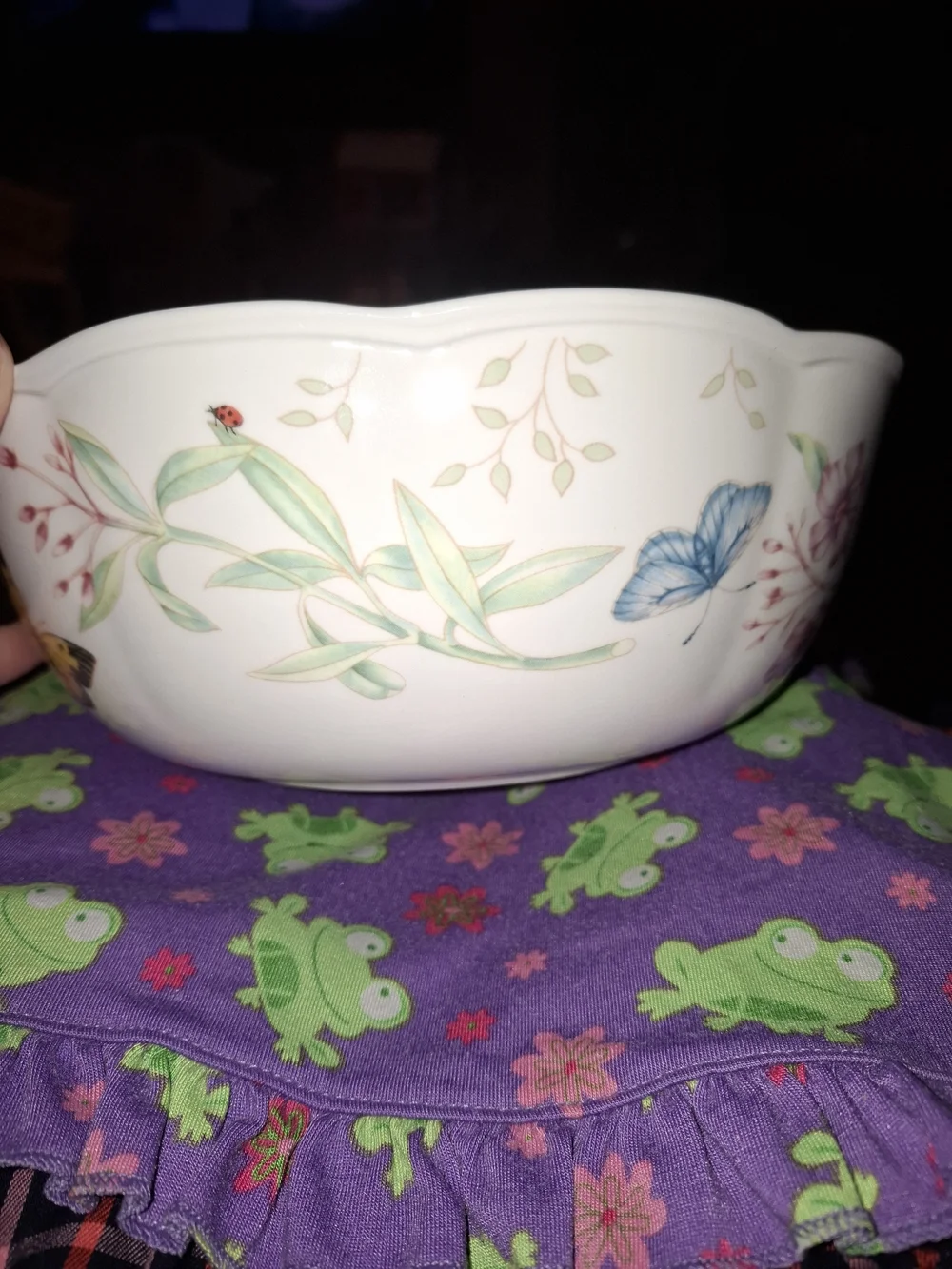Lenox Heritage Butterfly Meadow Large Serving Bowl